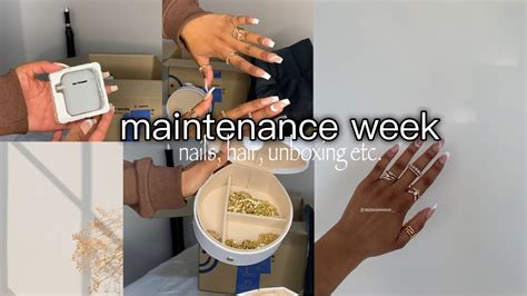 Vlog Maintenance Week Nails Hair Unboxing And Many More Youtube