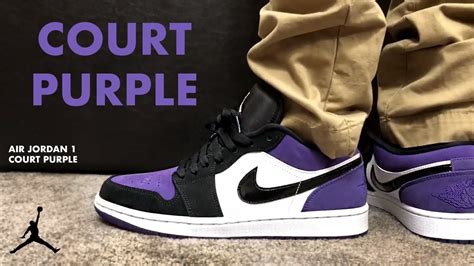 Air Jordan 1 Low Court Purple Review And On Feet YouTube