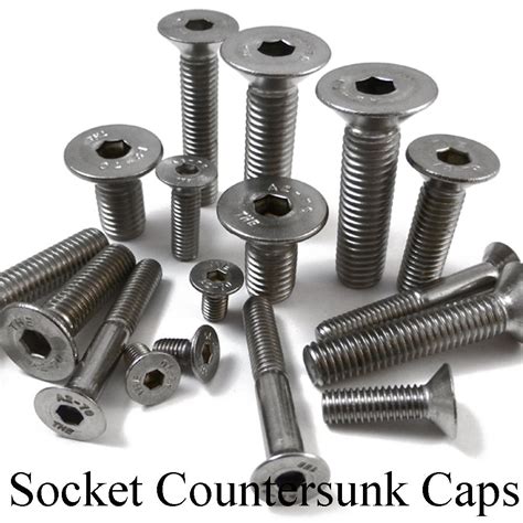 A2 STAINLESS STEEL COUNTERSUNK CSK BOLTS HEX SOCKET SCREWS M3 M4 M5 M6