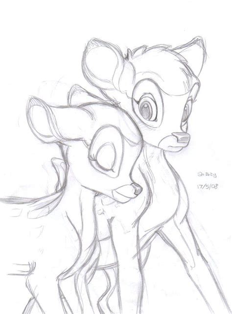 How To Draw Bambi And Faline Ofxat