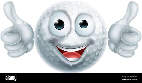 Golf Ball Emoticon Face Emoji Cartoon Icon Stock Vector Image & Art - Alamy