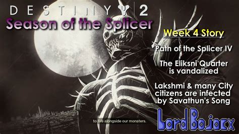 Week 4 Story Path Of The Splicer Iv Expunge Styx Destiny 2 Season Of The Splicer Ps4