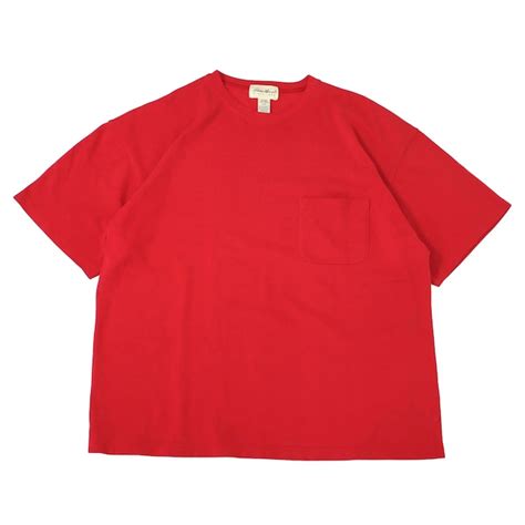 L 90s Eddie Bauer Moss Stitch Pocket T Shirt Raspberry Mongos