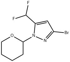 1H Pyrazole 3 Bromo 5 Difluoromethyl 1 Tetrahydro 2H Pyran 2 Yl