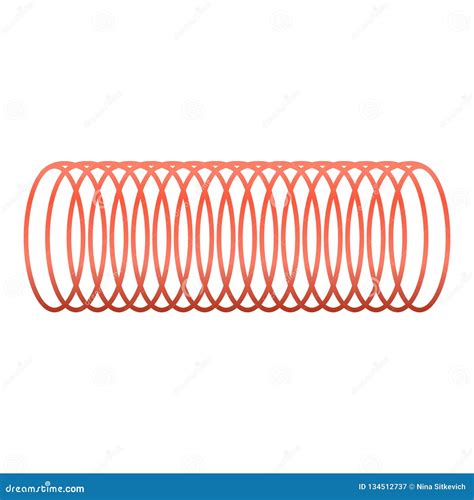 Icono Espiral Rojo Estilo De La Historieta Ilustraci N Del Vector