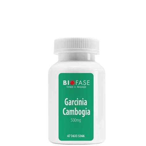 Garcínia Cambogia 500mg 60 Cápsulas Biofase