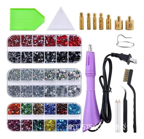 Kit De Aplicador Hotfix Aplicador De Piedras Strass Bricolaj Cuotas