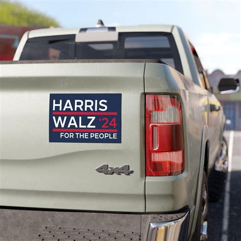 Harris Walz Car Magnet Kamala Bumper Sticker For The People Madam