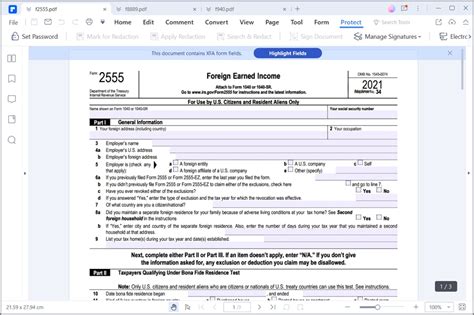 IRS Form 2555- Fill out with Smart Form Filler