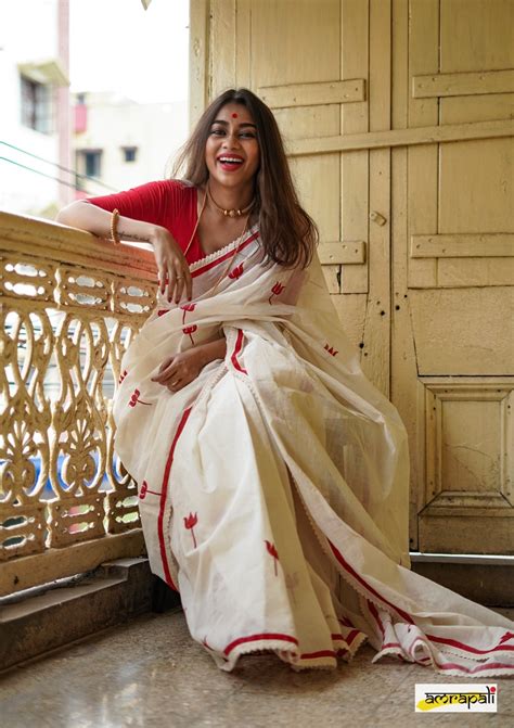 Buy White Saree With Red Border Online Keep Me Stylish