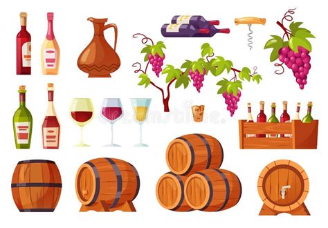 Cartoon Wine Bottle Emoji Icon Isolated Stock Vector Illustration Of