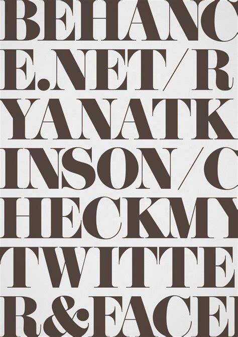 10 Most Elegant Typography Design Examples By Ryan Atkinson