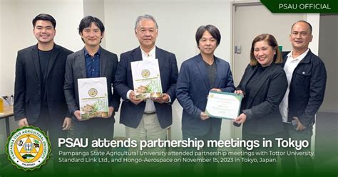 PSAU attends partnership meetings in Tokyo - Pampanga State ...