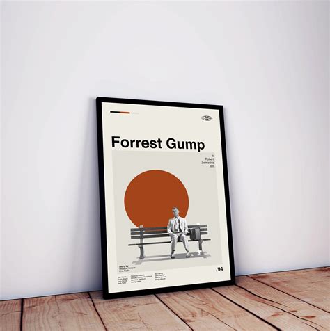 Forrest Gump Movie Poster, Forrest Gump Poster, Retro Movie Print, Print Art Poster, Minimalist ...