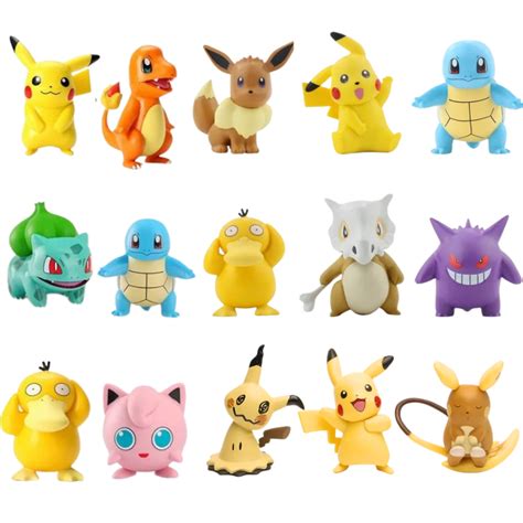 Action Figure Pokemon Pikachu Pichu Raichu Alola Bulbasaur Charmander