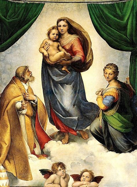 Germany Sistine Madonna 1512 By Raphael Raffaello Sanzio Da Urbino