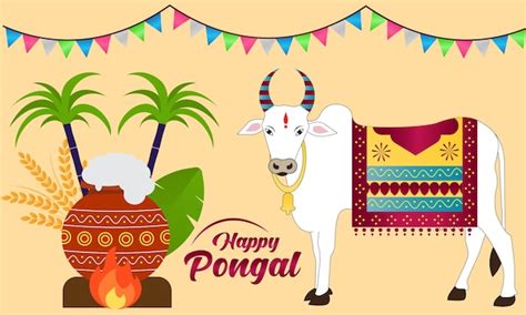 Premium Vector Happy Pongal Vector Illustration Pongal Is A Harvest