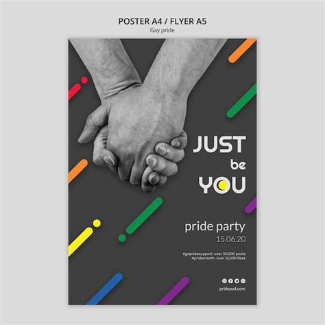 Free Psd Flyer Template For Gay Pride