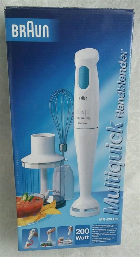 Braun Multiquick Mr430hc Mr 430 Hc 200 Watt Hand Blender New In The Box 1829751264