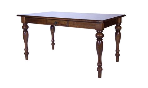 Mesa De Jantar Wood Gaveta E P S Torneados Comp X Alt X Larg