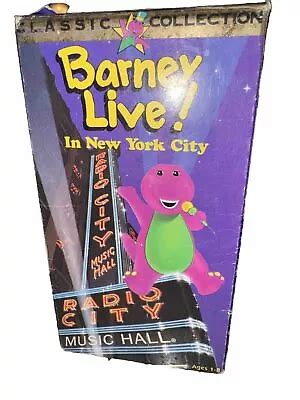 Barney Live In New York City Vhs Tape Grelly Usa