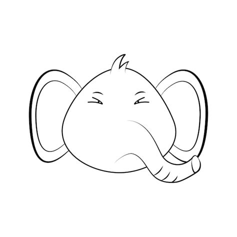 Elefante De Dibujos Animados Lindo Ilustraci N Vectorial De Un Elefante