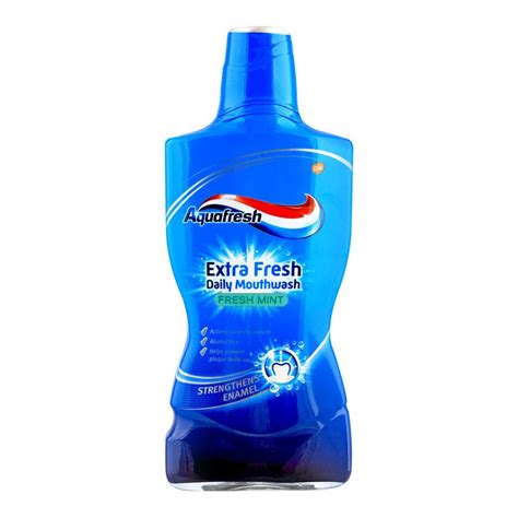 Buy Aquafresh Extra Fresh Daily Mouth Wash Fresh Mint 500ml Online At