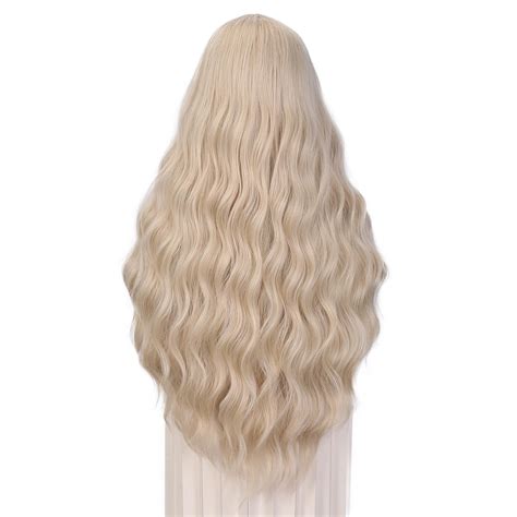 Quantum Love Inches Curly Platinum Blonde Wig Long Wavy Lace Front