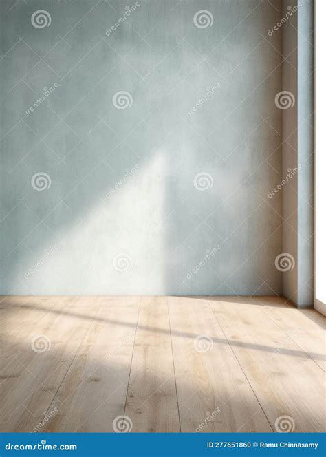 Concrete Wall Texture, with Light Wooden Floor Stock Illustration ...