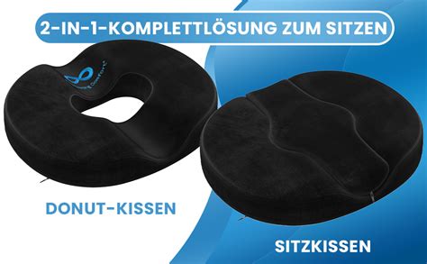 Amazon De Everlasting Comfort Gel Sitzring Ergonomisches Sitzkissen