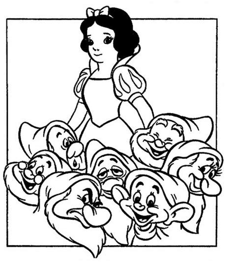 Desenhos Da Branca De Neve Para Pintar Em Casa