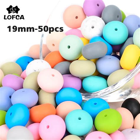 Lofca Mm Abacus Silicone Beads Bpa Free Lentils Soft Chewable Organic