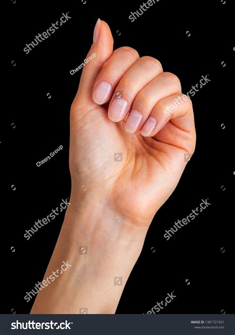 Woman Beautiful Hands Showing Somethin On Stock Photo 1381721921