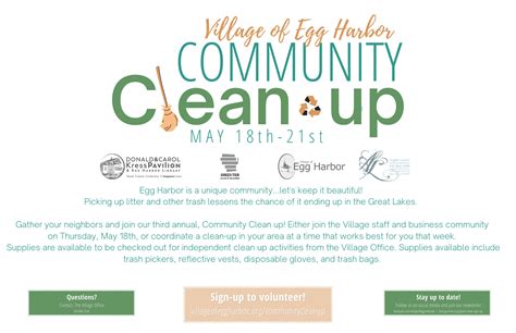 May Egg Harbor Community Clean Up Kress Pavilion