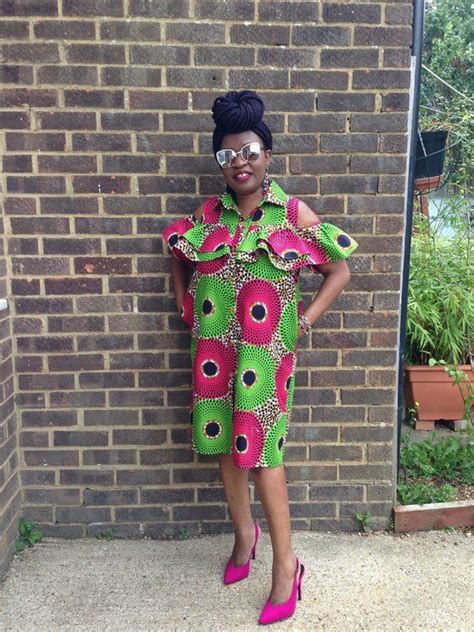 Ankara Jupe Kitenge Party Dress In Fushia And Green Etsy UK African