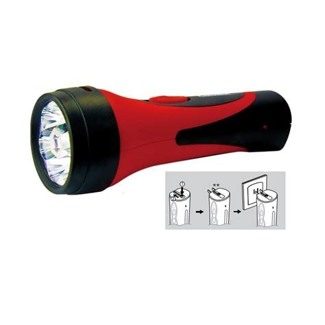 6 LED Rechargeable Plug-In Emergency Ready Flashlight | Walmart Canada