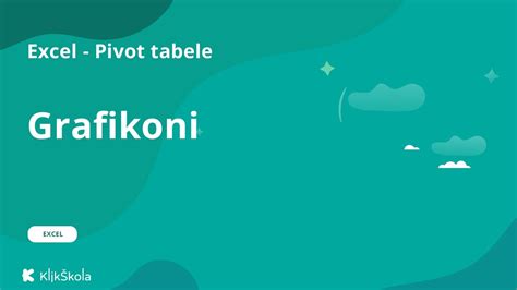 Grafikoni Excel Pivot Tabele Youtube