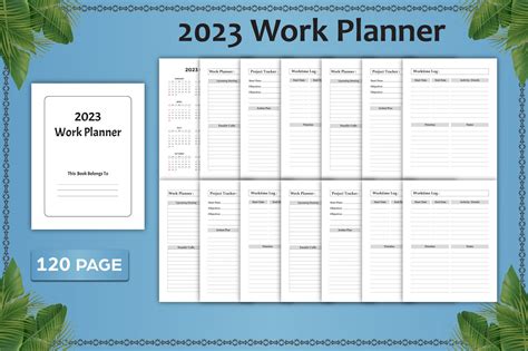 2023 Work Planner KDP Interior Graphic by munjixpro · Creative Fabrica