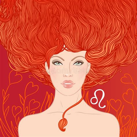 Illustration Of Cancer Zodiac Sign As A Beautiful Girl Stock