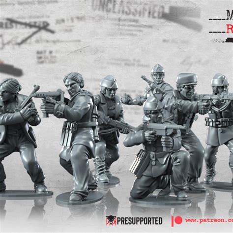 3D Printable WWII Polish Home Army Infantry By BattleCat Miniatures