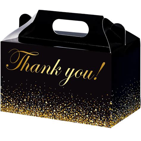 Pinwatt 24 Pcs Party Treat Boxes Thank You Gable Boxes 6 Small Candy