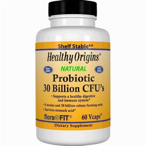 Health Origins Probiotic 30 Billion Cfus Shelf Stable 60 Vcaps The