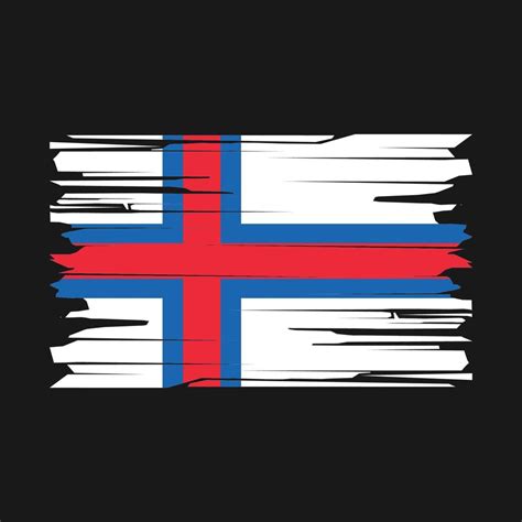 Faroe Islands Flag Brush Vector 21484321 Vector Art At Vecteezy