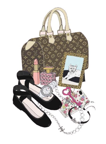 Goods Chanel Woman Luxury Handbag Cartoon Transparent Hq Png Download