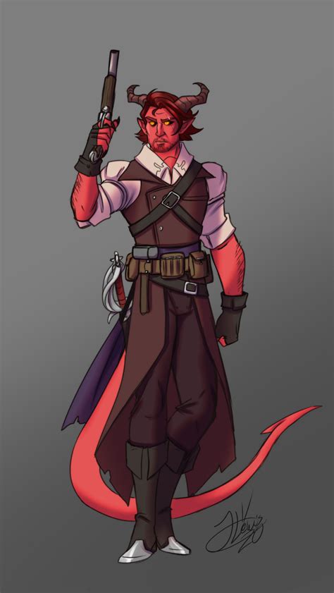 Tiefling Artificer By Thatweirdguyjosh On Deviantart Character Design