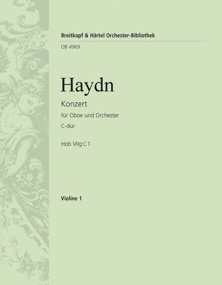 Oboe Concerto In C Major Hob VIIg C1 By Franz Joseph Haydn Orchestra