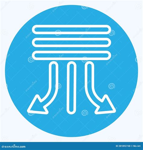 Icon Swing Related To Air Conditioning Symbol Blue Eyes Style Simple