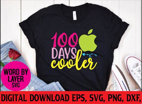 100 Days Cooler Svg Graphic By Creative Designer · Creative Fabrica