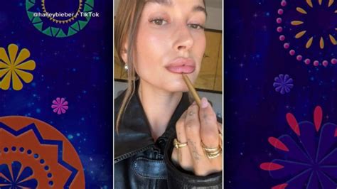 Hailey Bieber faces backlash for 'glazed brownie lips'