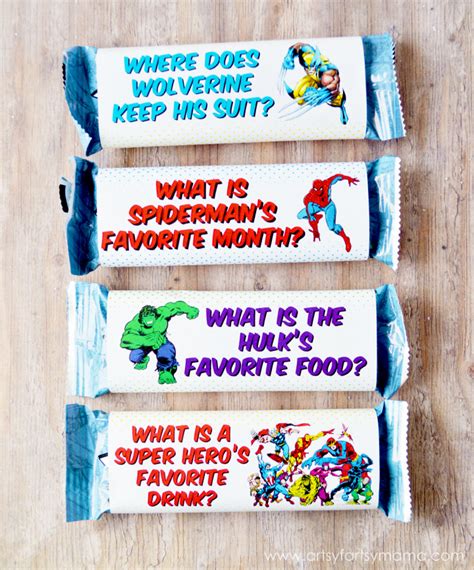 Free Printable Marvel Chewy Granola Bar Wrappers Artsy Fartsy Mama